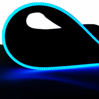 Alfombrilla de ratón con luz LED RGB con cubierta de teclado de superficie colorida, alfombrilla de escritorio