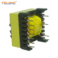 Transformateur haute fréquence à bobine horizontale avec noyau en ferrite ETD39 5v