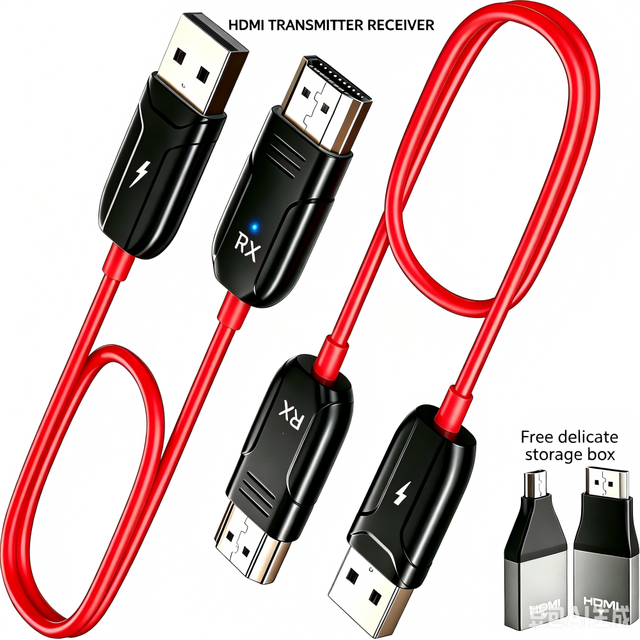 Wireless HDMI Transmitter Receiver Wireless HDMI Extender Kits 4K Decode 1080P Output 2.4G 5G for PC Camera TV Box Laptop