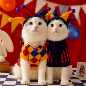 सर्दियों में गर्म कपास टेडी बिचोन पिल्ला बुना हुआ पिल्ला परिपक्व बिल्लियों और कुत्तों के लिए जैकेट - Product Image 1