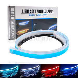 12V <b>LED</b> Flexible <b>Strip</b> <b>Light</b> for Cars Daytime Running and Turn Signal Universal Fit Car <b>Light</b> Accessories Retrofit/Upgrade - Product Image 5