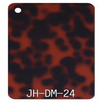 Feuille acrylique moulée en plastique à motif tortue de 3mm de couleur personnalisée en gros pour bijoux