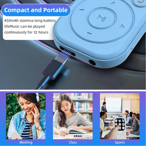 Lecteur MP3 classique en gros avec bouton rotatif, écran LCD et haut-parleur intégré pour le sport et les études, récepteur audio BT sans fil - Product Image 5