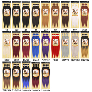 Lot de 4 mèches pré-étirées EZ Expression pour tresses, 60 pouces, 320g, texture Yaki, 34 couleurs, pour tresses sans nœuds, box braids, cornrows, extensions à enfiler, vente <span class=keywords><strong>en</strong></span> gros - Product Image 3