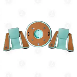 Inflatable Chair Bar Solo Floating Table Freely Combinable Water Seat for Family or Friends Party