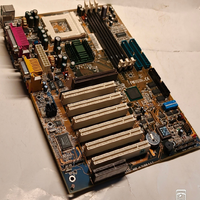Placa base Plc Socket 370 Abit SE6 (815E) con procesador integrado. VGA+Audio, CPU &amp;   128 MB + Suministro adicional en gran volumen