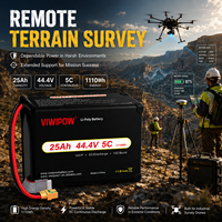 Baterai Drone VIWIPOW High Density 5C 12S 25Ah 22.2V Semi-Solid State untuk Drone Tugas Berat / Pemetaan & Survei Berkinerja Tinggi