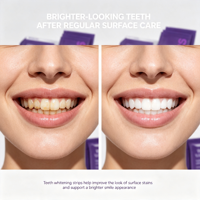 Bandes blanchissantes pour les dents OEM Marque Privée Adhérence Précise Confort Doux Facile à Retirer Éclaircissement Quotidien des Taches Superficielles Dentaires