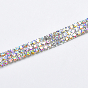 Ruban de perles strass en cristal brillant, belle garniture, 1 pièce, pour décoration Nail Art, vêtements embellissement, Diy robe de mariage - Product Image 5