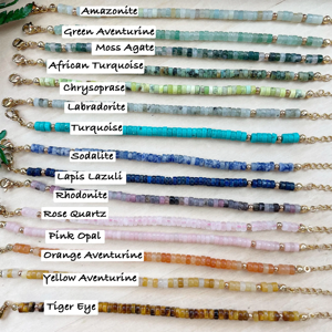 Personalized Natural <b>Stone</b> <b>Bracelet</b> for Healing Anxiety, Yoda Meditation <b>Gem</b> Charm Crystal Beaded <b>Bracelet</b>, Gift for Women - Product Image 1