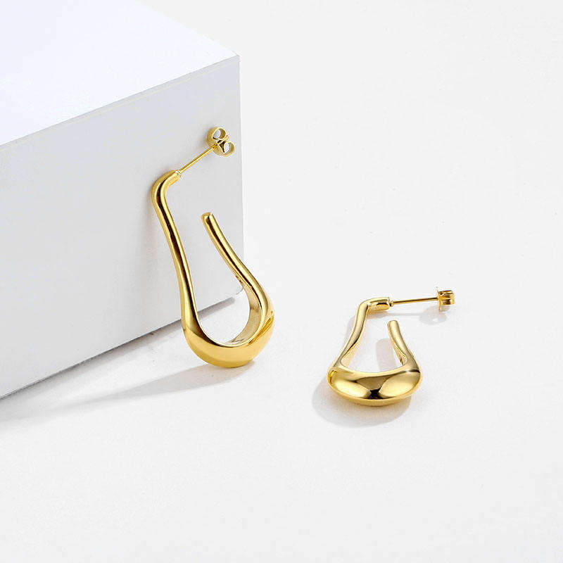 Fashion Earrings Popular Brands Famous U Shape Cuffs Saudi Gold