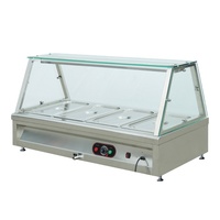CosBao BN-B27-6 Peralatan Hotel Komersial Stainless Steel 6 Pan Counter Top Pemanas Makanan Listrik Bain Marie Display 30-110