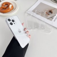 Étui de téléphone invisible glacé ultra-mince transparent sans cadre pour iPhone 15 16 Pro Max pour Samsung Oppo Vivo-PC électrolytique