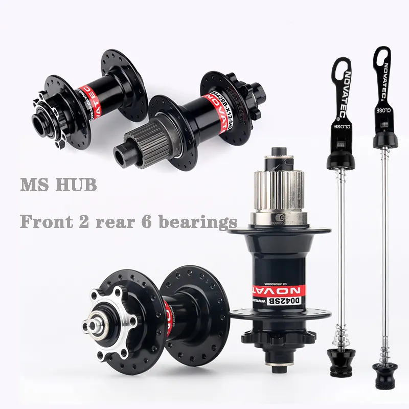 NOVATEC Micro Spline Hub 32 Holes MTB MS Cubes Axle Boost 12 Speed Mountain Bike Hubs for Shimano M6100 M7100 M8100 12S MS Hubs