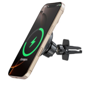 Vente en gros Support magnétique sans fil à charge rapide pour Smartphones Support de charge compatible avec le chargeur de voiture et les écouteurs