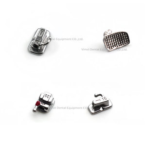 Staffe dentarie bretelle ortodontiche Passive autoliganti MIM monoblocco con tubi buccali MBT/Roth 0.022 345 ganci dentista orto - Product Image 2