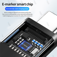 EONLINE 0.5M 1M 2M USB C Câble PD 100W Thunderbolt 4 40Gbps Type C à C USB3 Fast PD pour Macbook Pro Chargeur rapide
