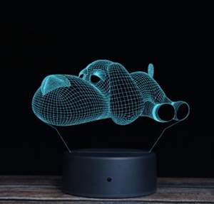 Ánh sáng quang học tình yêu trái tim tay cử chỉ 7 màu sắc ánh sáng cho trang trí nội thất đèn <span class=keywords><strong>3D</strong></span> đèn LED ánh sáng ban đêm - Product Image 3