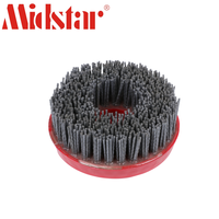 Brosse ronde antique en carbure de silicium Long Shine Lux haute dureté 4 pouces OEM pour outils de polissage de pierre, granit, marbre, travertin