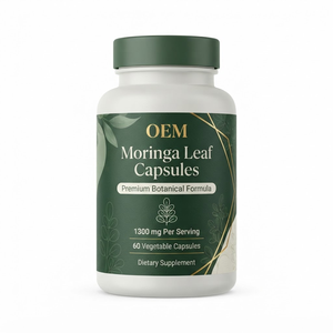Cápsulas de Complejo de Hoja de Moringa Oleifera OEM ODM, 1300 mg, 60 Unidades, Marca Privada - Product Image 1