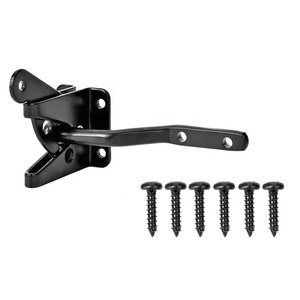 Hillmaster hàng rào phụ kiện Vườn Hồ Bơi gỗ hàng rào màu đen kim loại autolock cổng Latch khóa - Product Image 2