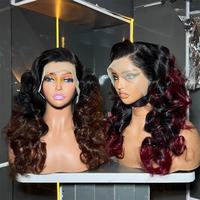 Perruques bouclées rebondissantes HOT SDD Super Double Drawn, prêtes à porter, pré-coupées, sans colle, avec dentelle frontale HD, en cheveux humains indiens bruts 100% naturels, pour revendeurs