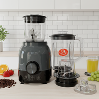 700W Brazil Turbo Knop 3 Snelheden Roestvrij Staal Pureer Fruit Blender Mixer Sapcentrifuge Hoge Vermogen Voedselverwerker IJs