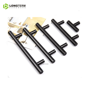 Gagang Kabinet T-Bar Baja Anti Karat Hitam Doff |   Gagang Laci untuk Lemari Dapur - Product Image 4