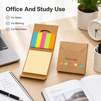 Combo de papeterie OEM pour étudiants : Blocs-notes adhésifs, onglets de couleur personnalisables, notes vierges, combo de notes adhésives pour l'étude – Vente en gros directe usine