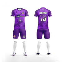 Maillot de football en polyester respirant à impression numérique, uniforme à séchage rapide