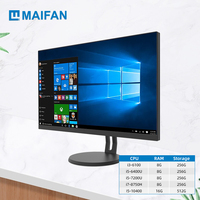 Ordinateur tout-en-un de bureau personnalisé de haute qualité, 24 pouces, 27 pouces, I3, I5, I7, 8 Go, 16 Go, 32 Go, SSD 128 Go, 256 Go, 512 Go, 1 To, pour les entreprises
