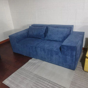 Canapé compressé sous vide, canapé en bloc de tofu, canapé en tissu de velours côtelé rétro, éponge pure - Product Image 3