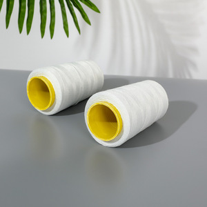 Spun <b>Polyester</b> <b>Yarn</b> 100% White Open End High Tenacity For Packaging And Construction Use - Product Image 4