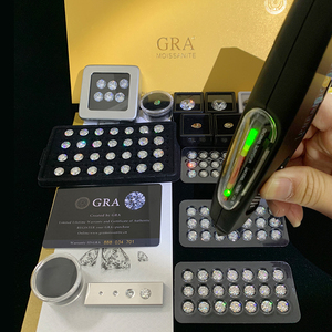 Pietre Sciolte di <span class=keywords><strong>Moissanite</strong></span> di Alta Qualità, Colore D, Purezza VVS1, Forma Rotonda, Vendita all'Ingrosso - Product Image 6