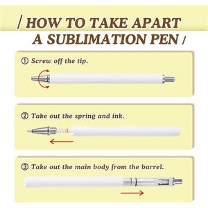 Stylos vierges personnalisables UV pour sublimation, sous <span class=keywords><strong>film</strong></span> rétractable, sans clip, durables, pour transfert UV, personnalisation DIY, bureau et école - Product Image 4