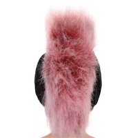 Perruque Mohawk rose intégrale HLC ODM Troll Rock Star, perruques de fête d'Halloween, accessoires de costume, mode unisexe, perruques de performance