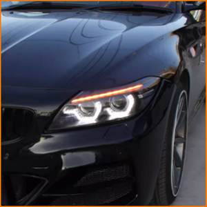 Para <span class=keywords><strong>BMW</strong></span> <span class=keywords><strong>Z4</strong></span> E89 2009-2016, Juego de Faros Delanteros Bi Xenón con Lente Proyector, Carcasa Negra, LED DRL, Señal de Giro Secuencial - Product Image 5