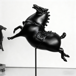 Tượng ngựa chạy bằng nhựa cao cấp, thân thiện với môi trường, trang trí kệ nhà hoặc văn phòng - Product Image 6