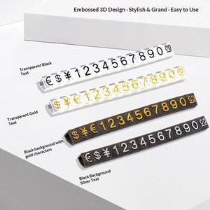 Cartellini Prezzi <span class=keywords><strong>Digitali</strong></span> <span class=keywords><strong>per</strong></span> Gioielli e <span class=keywords><strong>Orologi</strong></span>, Etichette Prezzi in Miniatura, Segnali Prezzi Modulari Multi-Valuta - Product Image 3