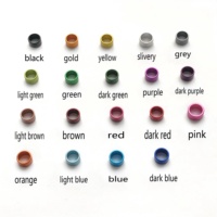 Bague d'identification pour oiseaux en aluminium, boucle métallique, étanche, écologique, pour perroquets, vente en gros