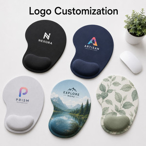 Custom Logo Ergonomic <b>Wrist</b> <b>Rest</b> Mouse Pad Memory Foam Non-Slip Water Resistant Mousepad for Office Gaming Business Gift - Product Image 2