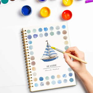 Quaderni di Acquerello a Tema Marino, Libro <span class=keywords><strong>da</strong></span> <span class=keywords><strong>Colorare</strong></span> <span class=keywords><strong>per</strong></span> Principianti, Kit di Pittura Facile con Scene Naturali, Carta 6.5x9 pollici, Regalo <span class=keywords><strong>per</strong></span> <span class=keywords><strong>Adulti</strong></span> - Product Image 4