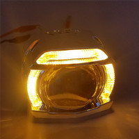 Nouveaux phares de voiture à LED avec projecteur de faisceau longue portée, feux de jour (DRL) et clignotants pour moto, compatibles avec les ampoules H1 H4 H7 9005 9006