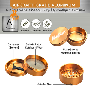 Hornet Aluminum Alloy Dry <b>Herb</b> <b>Grinder</b> Round Modern Style with Custom Logo OEM ODM Available - Product Image 6