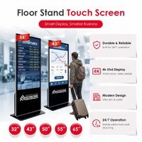 KEINONE - Quiosco de Señalización Digital de 55 Pulgadas para Interiores, con Pantalla Táctil Capacitiva, SDK Gráfico, OEM para Salidas de Aeropuertos