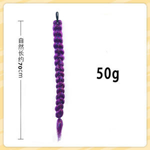 Estensioni per Coda di Cavallo in Tinsel Sintetico Fujia, per Travestimenti, Cosplay, Ispirate a K-Pop e Demon Hunters Rumi, per Donne e Ragazze - Product Image 5