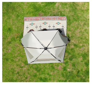 Tente de plage automatique Oxford pour 3-4 personnes, abri solaire UPF 50+, auvent de camping coupe-vent avec sac de transport pour utilisation en extérieur - Product Image 5