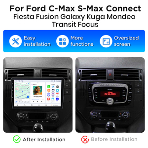 Junsun <b>9</b> Inches Android 14 Wireless Carplay For Ford Transit Connect MK7 Focus Galaxy Fiesta C <b>S</b> Max Kuga GPS Wifi RDS 2din Head - Product Image 2