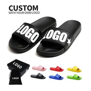 Chaussons d'hiver légers et antidérapants L&J, imprimés sur mesure, tongs unisexes en PVC EVA à bout ouvert, doux et brodés pour l'été - Product Image 1