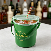 Seau à rhum Captain Morgan à portion individuelle de 32 oz avec paille